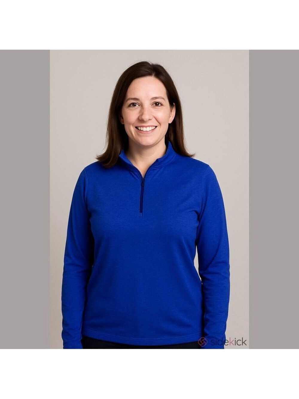 Ideology Womens Essential Half-Zip Performance Pullover Sweatshirt Purple